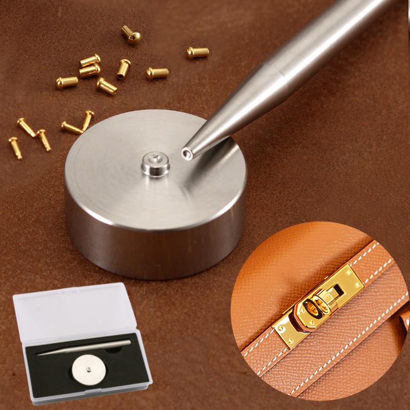 Rivet Setter Tool - Stainless Steel Nail Installation Fixture Set