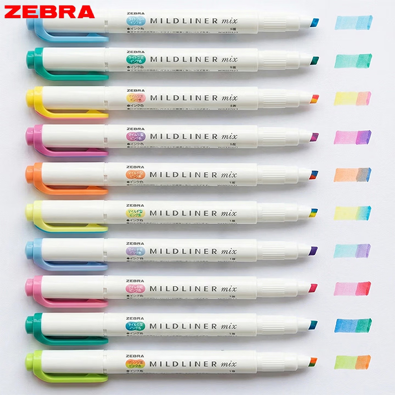 Zebra Pen Mildliner - Zebra WKS23 Mildliner Highlighter Pen Mixed