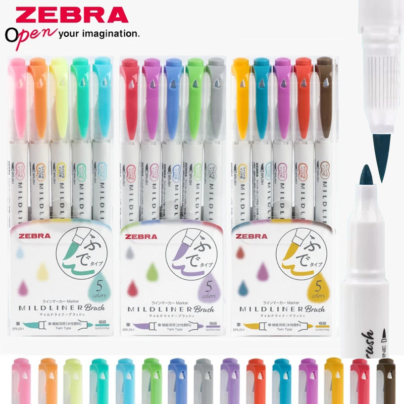 Zebra Pen Mildliner - ZEBRA Mildliner Highlighters Pen Set Japanese