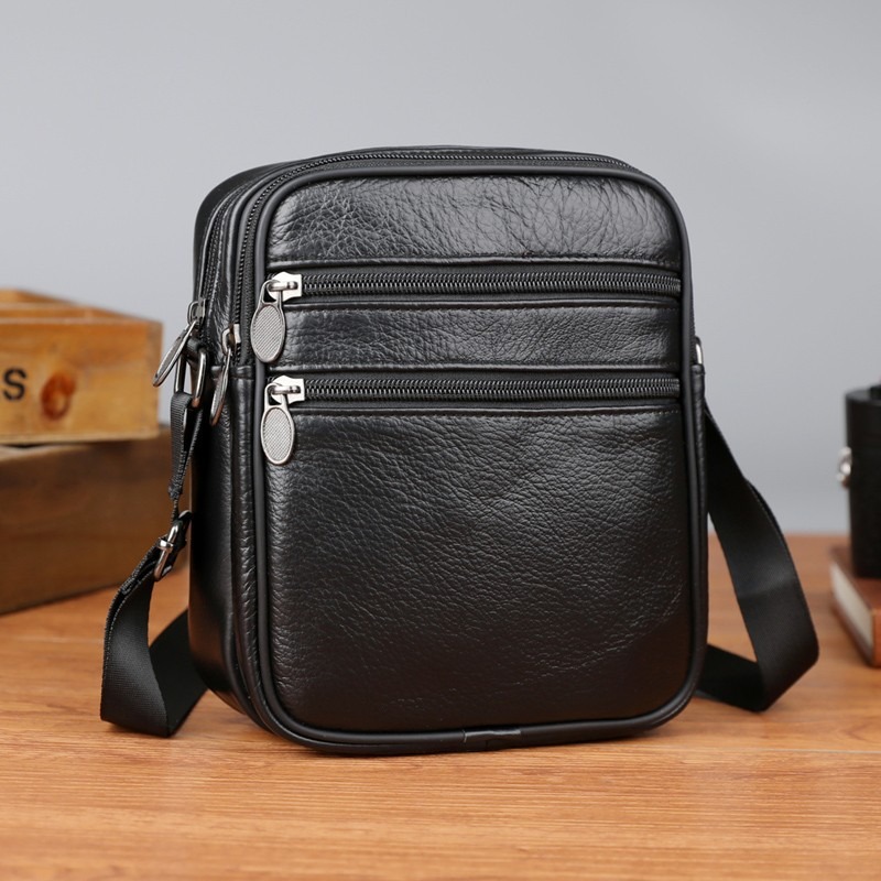 Leather Work Bag Men - Men's Shoulder Messenger Bag Casual Handbags
