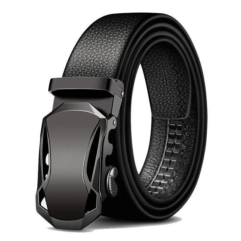 Leather Works Belt - Belt Men Automatic Buckle Belt for