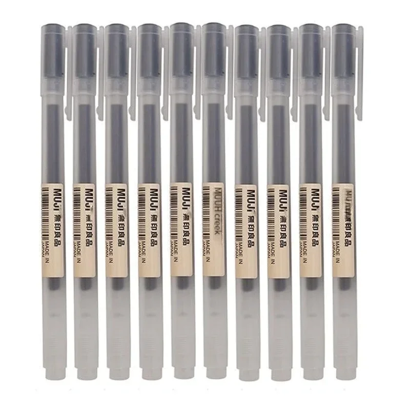 6/8Pcs/Set MUJIs Gel Pen Black - Muji Stationery Gel Pen review and price