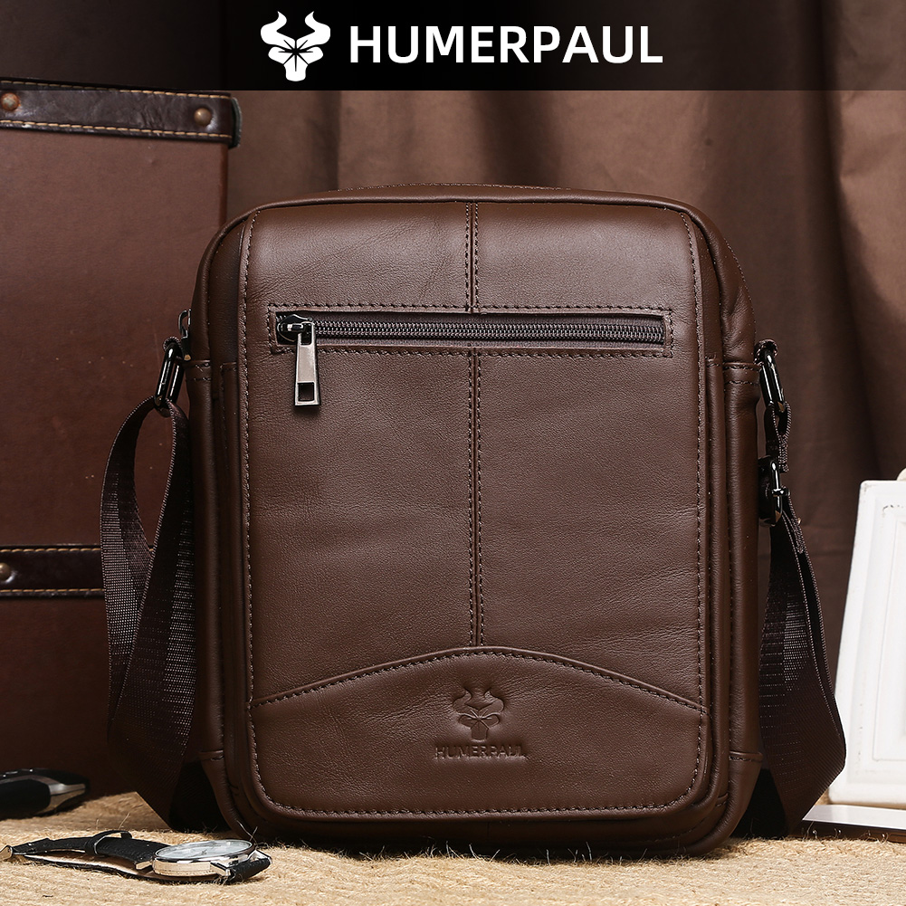 HUMERPAUL Genuine Leather Cros - Leather Work Bag Men review and price