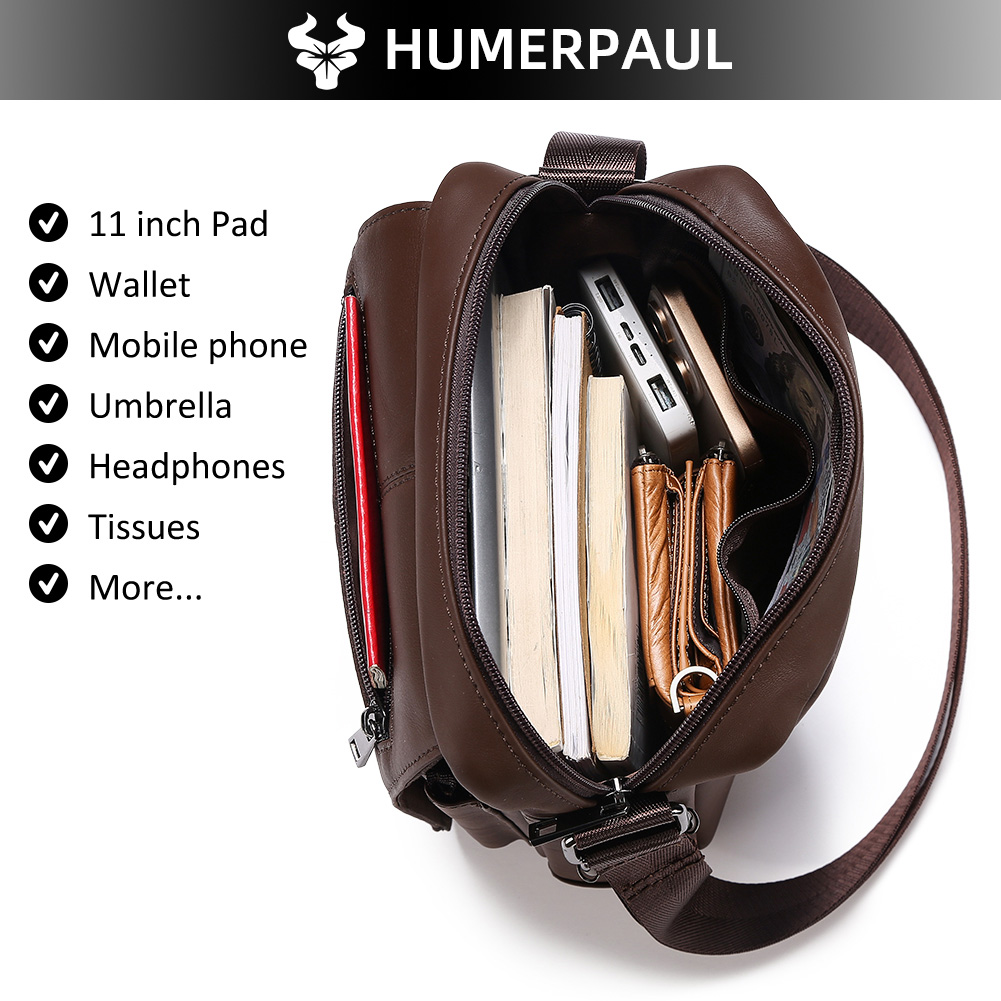 HUMERPAUL Genuine Leather Cros - Leather Work Bag Men review and price