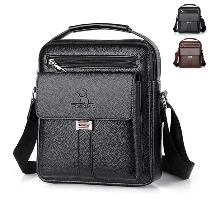 High Quality Men Shoulder Bag  - Leather Work Bag Men review and price