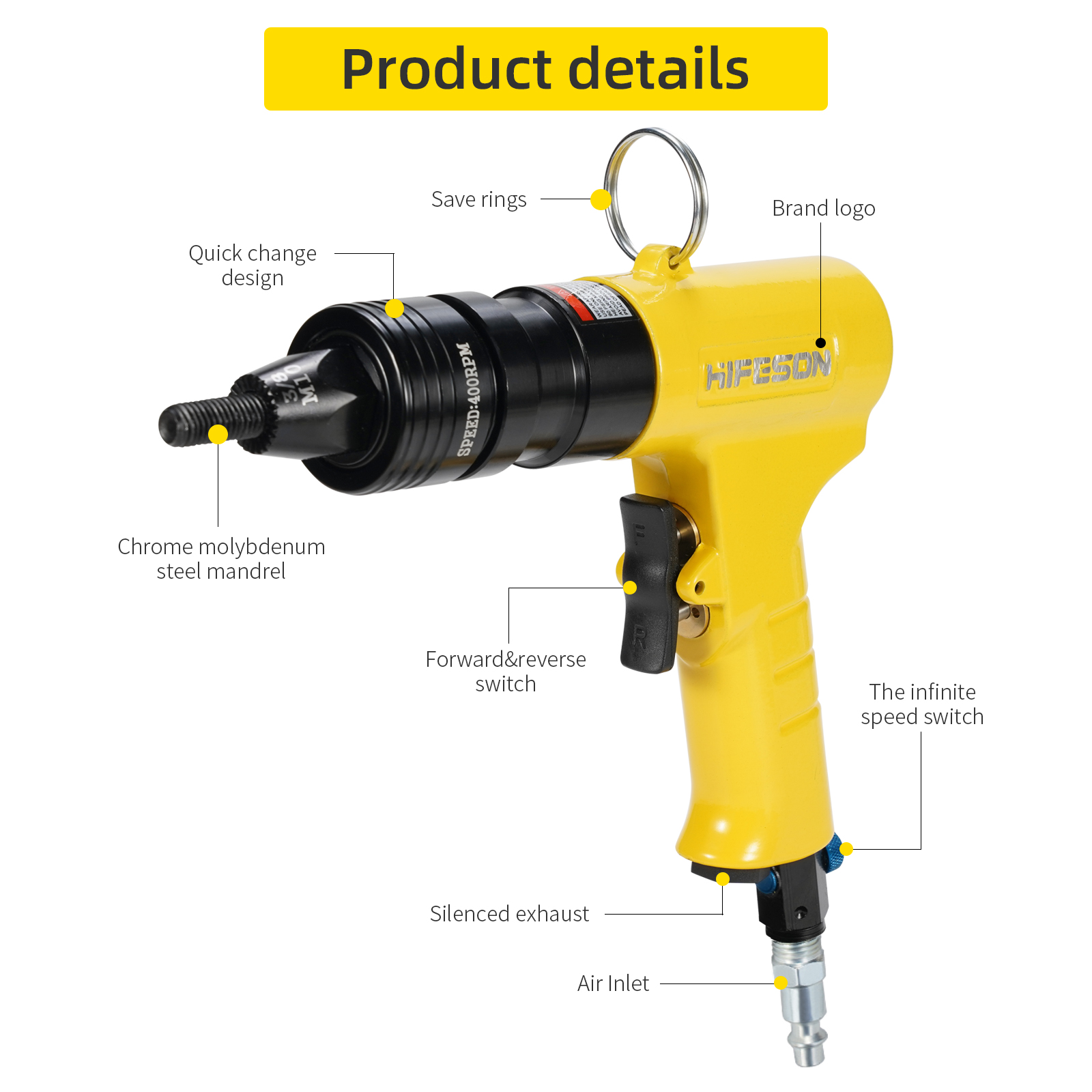 Pneumatic Air Rivet Nut Guns I - Rivet Setter Tool review and price