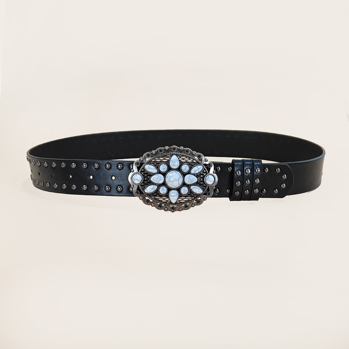 Men and women's casual Punk Ri - Leather Works Belt review and price