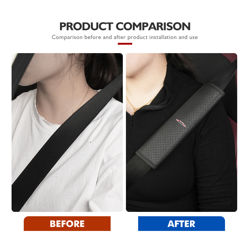 Leather Car Seat Belt Protecto - Leather Works Belt review and price
