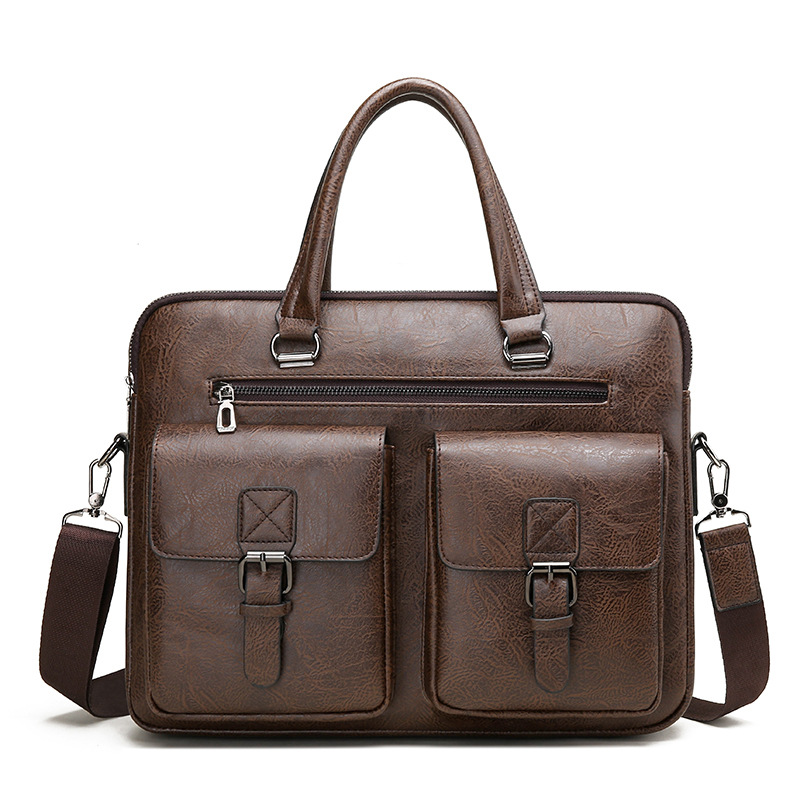 Luxury Brand Man Business Brie - Leather Work Bag Men review and price