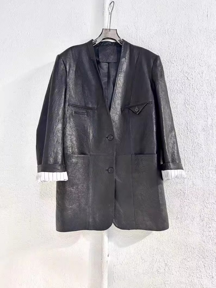 Vintage Office Ladies Autumn W - Leather Work Jacket Women'S review and price