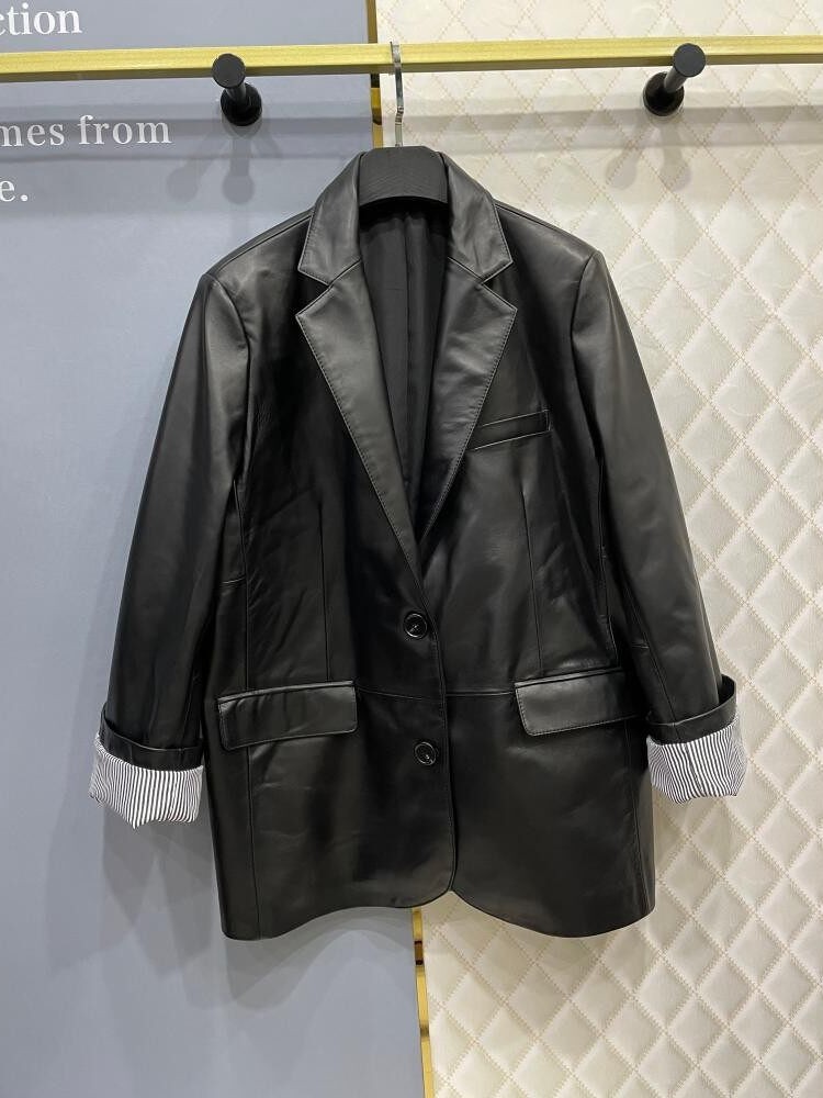 Women Sheepskin Genuine Leathe - Leather Work Jacket Women'S review and price