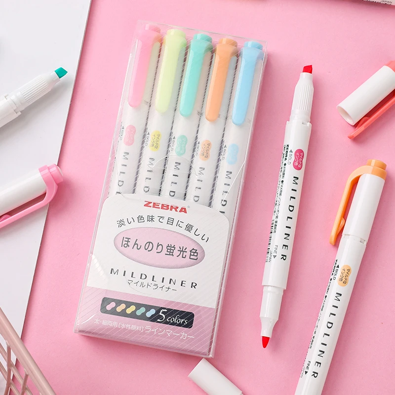 ZEBRA Mildliner Highlighter WK - Zebra Pen Mildliner review and price