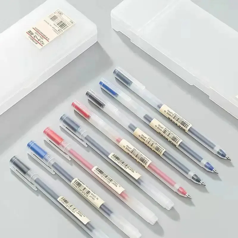 3-6Pcs Kawaii Gel Pen Black/Re - Muji Stationery Gel Pen review and price
