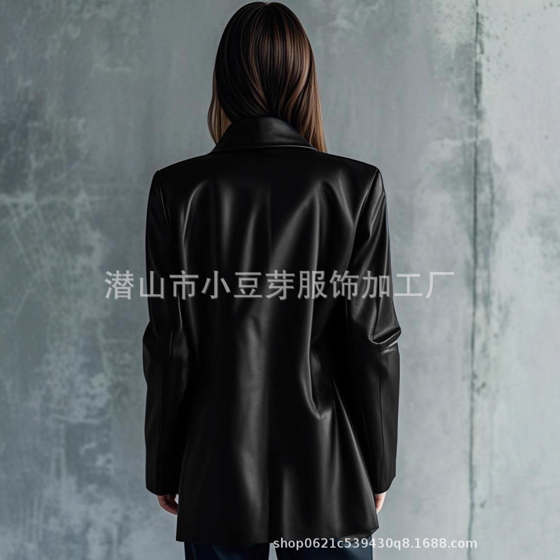 Women Mid Length Coats Zipper  - Leather Work Jacket Women'S review and price