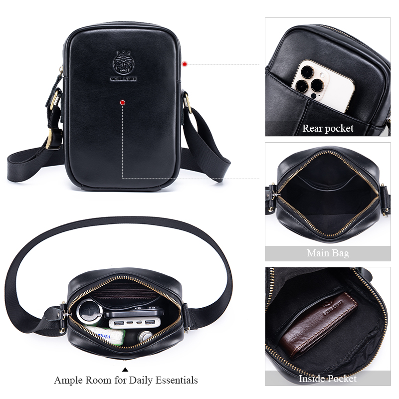 Casual Men's Shoulder Bags Bus - Leather Work Bag Men review and price