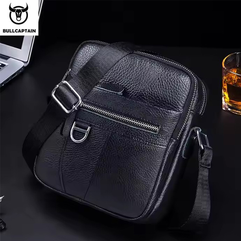 BULLCAPTAIN Mens Leather Messe - Leather Work Bag Men review and price