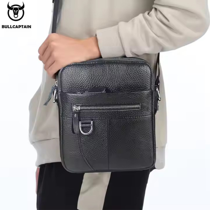 BULLCAPTAIN Mens Leather Messe - Leather Work Bag Men review and price
