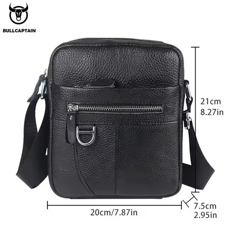 BULLCAPTAIN Mens Leather Messe - Leather Work Bag Men review and price