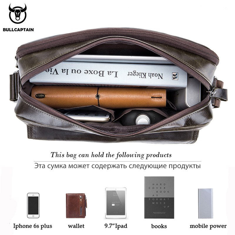 BULLCAPTAIN Genuine Leather Me - Leather Work Bag Men review and price