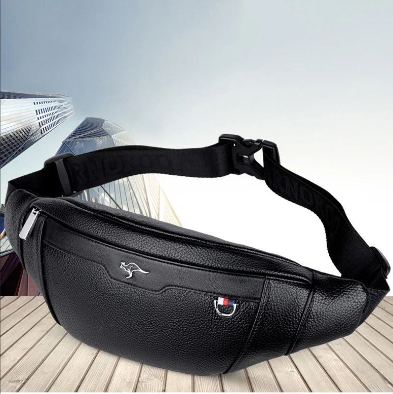 Business Leather Waist Bag Mul - Leather Work Bag Men review and price