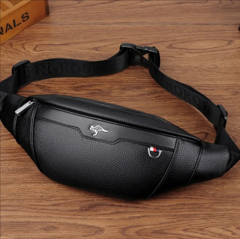 Business Leather Waist Bag Mul - Leather Work Bag Men review and price