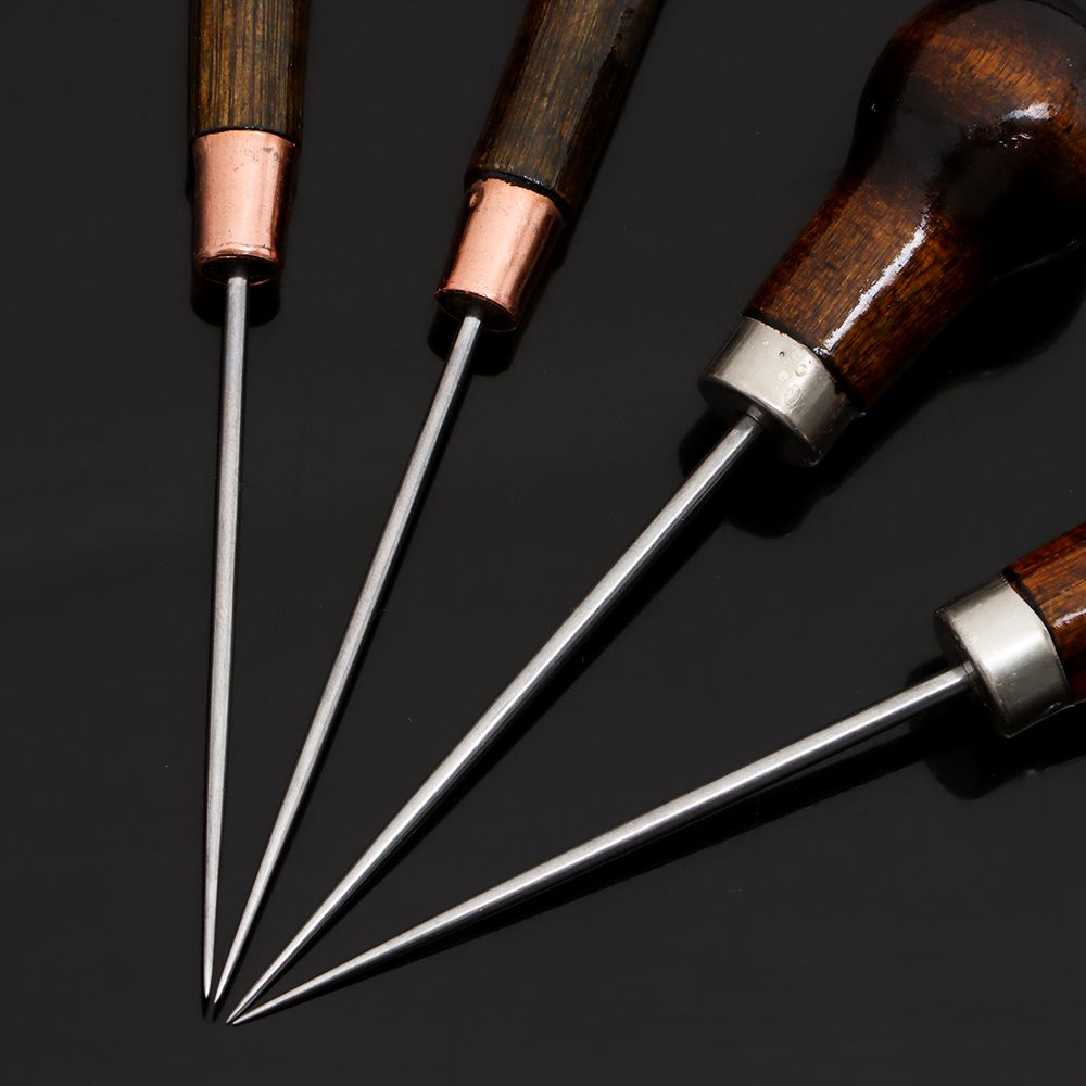 1PC Stitching Awl Wood Handle  - Leatherwork Needles review and price