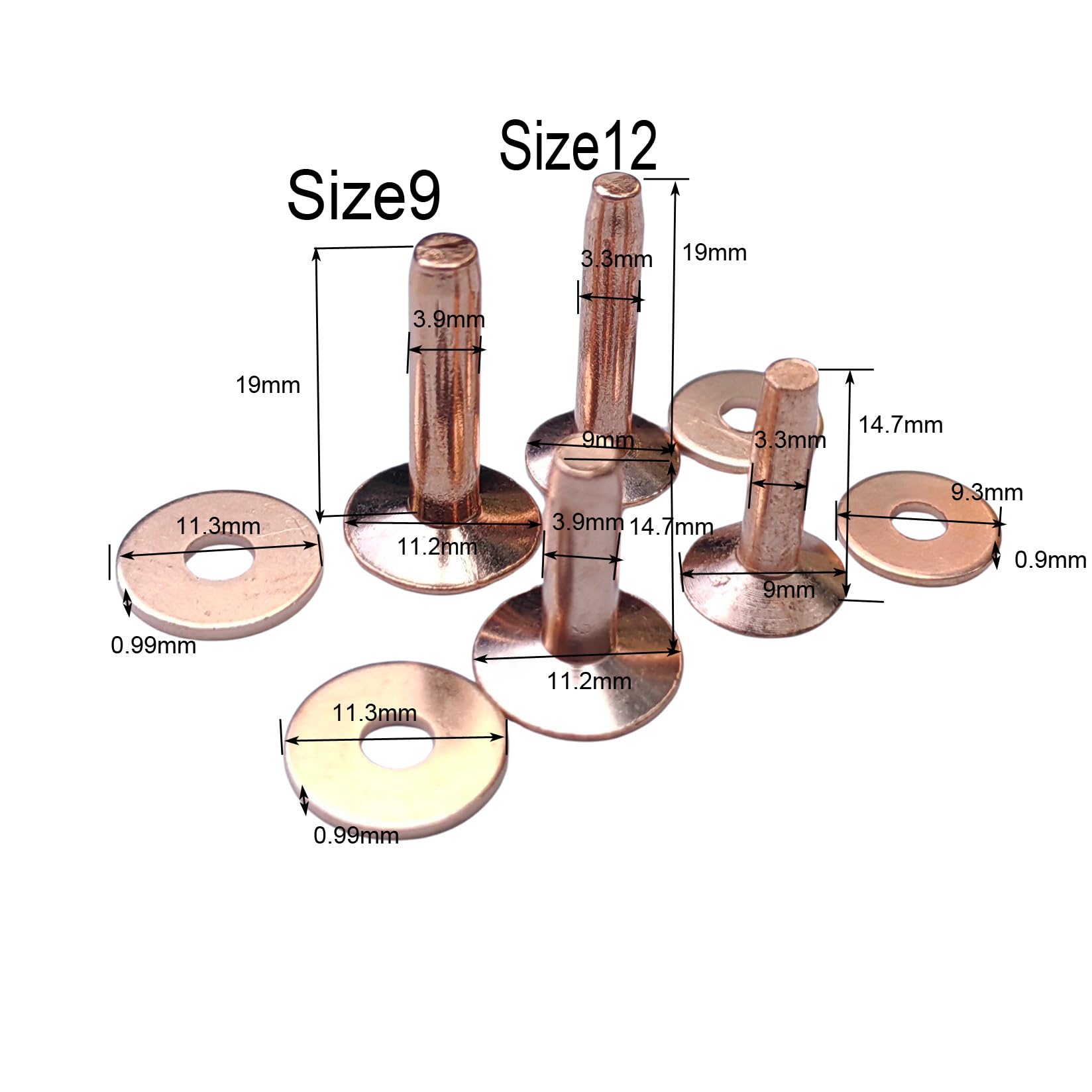 Copper Rivets and Burrs  #9 an - Rivet Setter Tool review and price