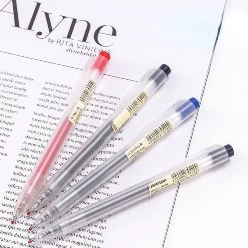 10pcs Press pen refills with 1 - Muji Stationery Gel Pen review and price