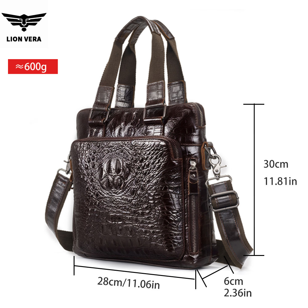LION VERA Men's Genuine Leathe - Leather Work Bag Men review and price