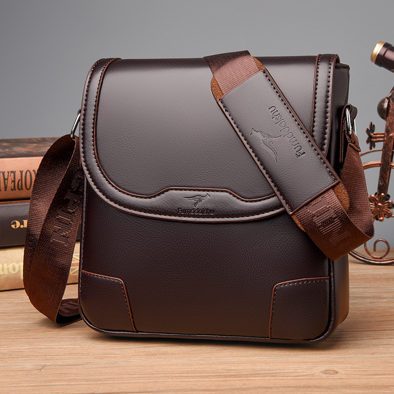 Luxury Brand Men Leather Shoul - Leather Work Bag Men review and price