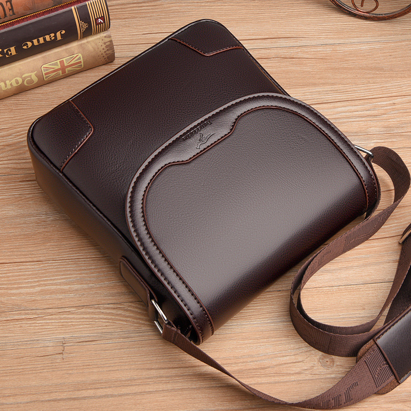 Luxury Brand Men Leather Shoul - Leather Work Bag Men review and price