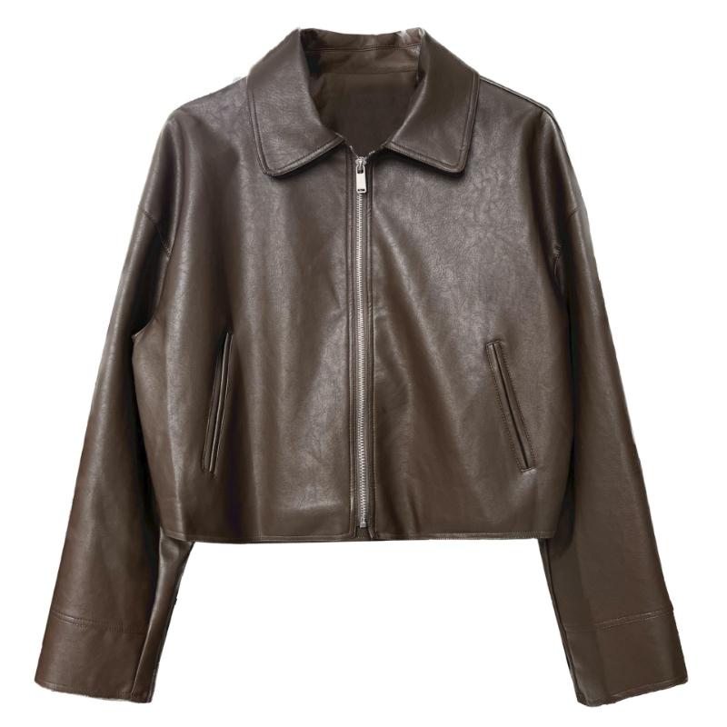 Women Coats Faux Leather Jacke - Leather Work Jacket Women'S review and price