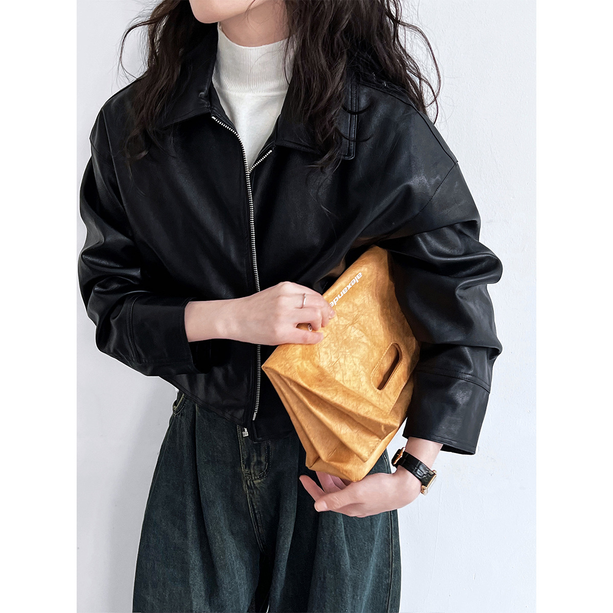 Women Coats Faux Leather Jacke - Leather Work Jacket Women'S review and price