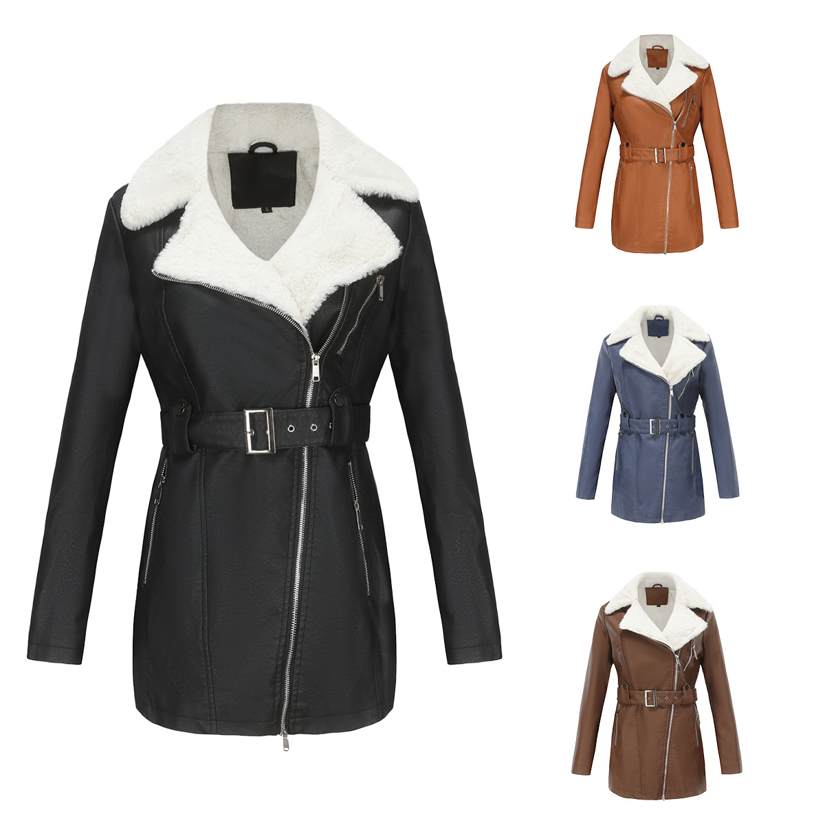 Faux PU Leather Coat Jacket 20 - Leather Work Jacket Women'S review and price