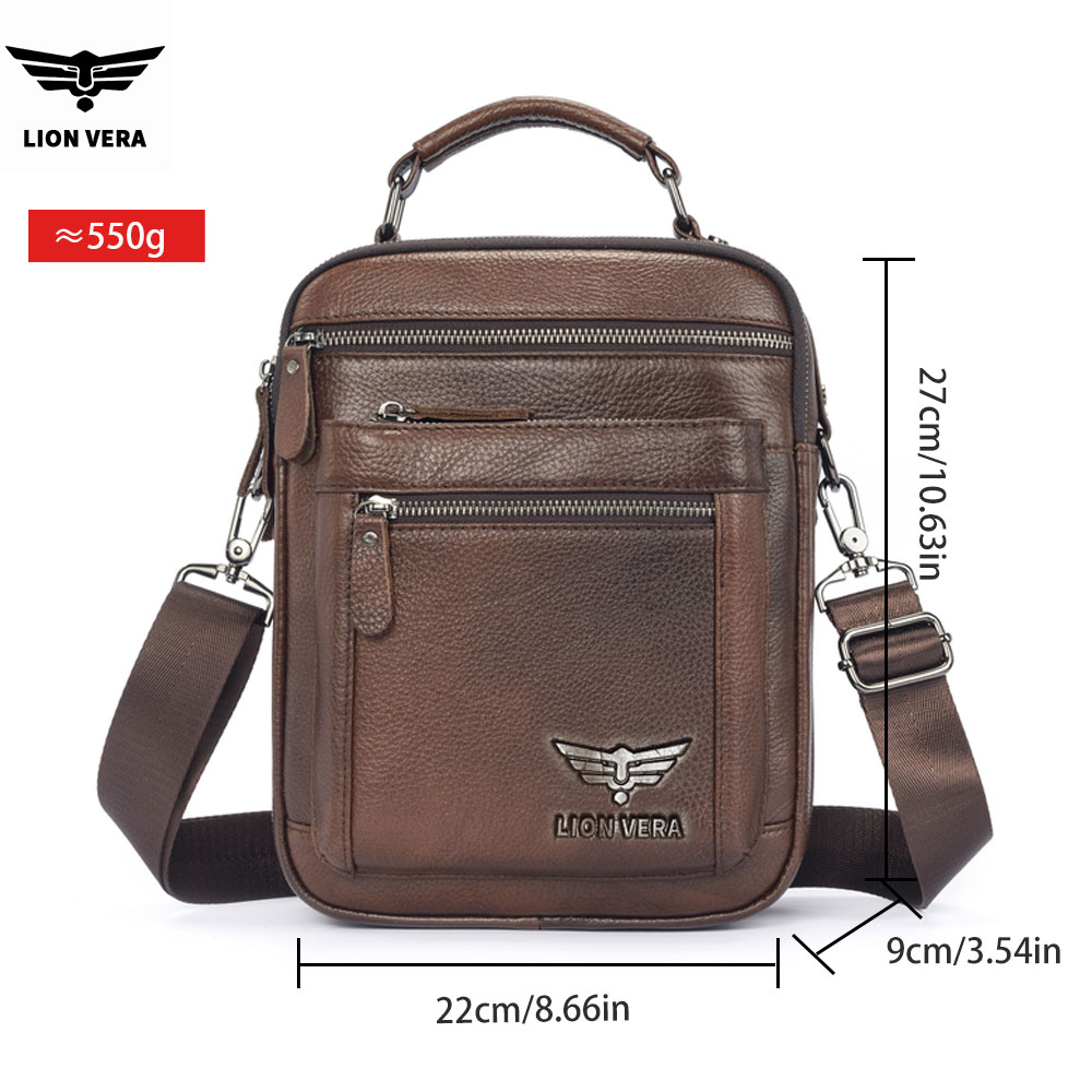 LION VERA Men's Shoulder Bag C - Leather Work Bag Men review and price
